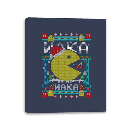 Christmas Arcade - Canvas Wraps Canvas Wraps RIPT Apparel 11x14 / Navy