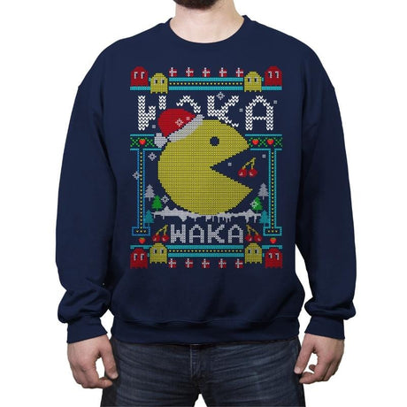 Christmas Arcade - Crew Neck Sweatshirt Crew Neck Sweatshirt RIPT Apparel Small / Navy