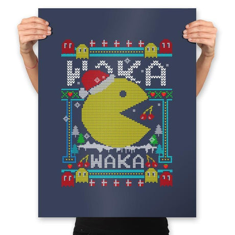 Christmas Arcade - Prints Posters RIPT Apparel 18x24 / Navy