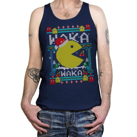 Christmas Arcade - Tanktop Tanktop RIPT Apparel X-Small / Navy