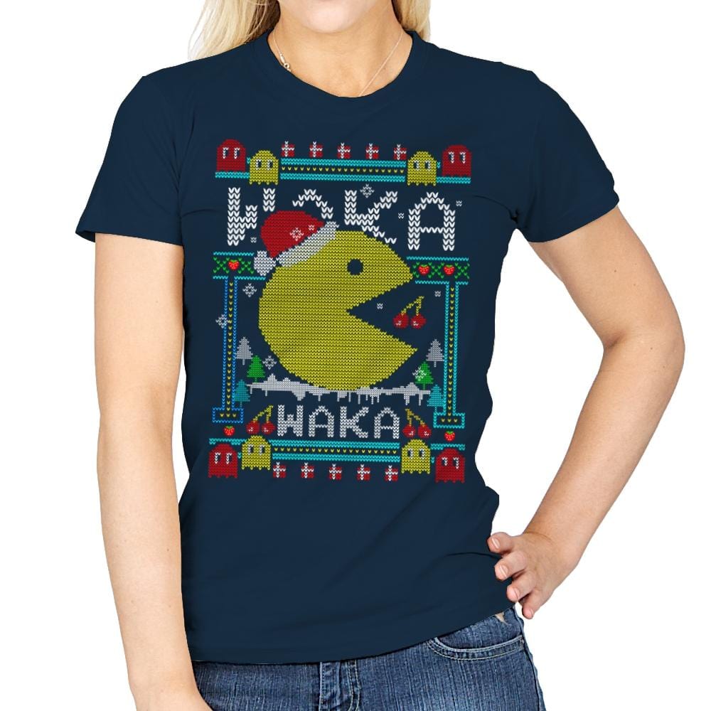 Christmas Arcade - Womens T-Shirts RIPT Apparel Small / Navy