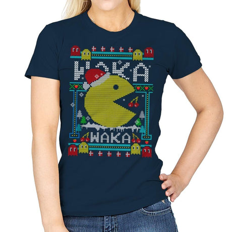 Christmas Arcade - Womens T-Shirts RIPT Apparel Small / Navy