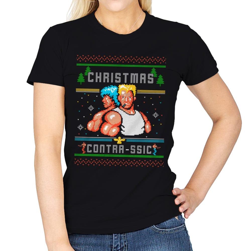 Christmas Contrassic - Womens T-Shirts RIPT Apparel Small / Black