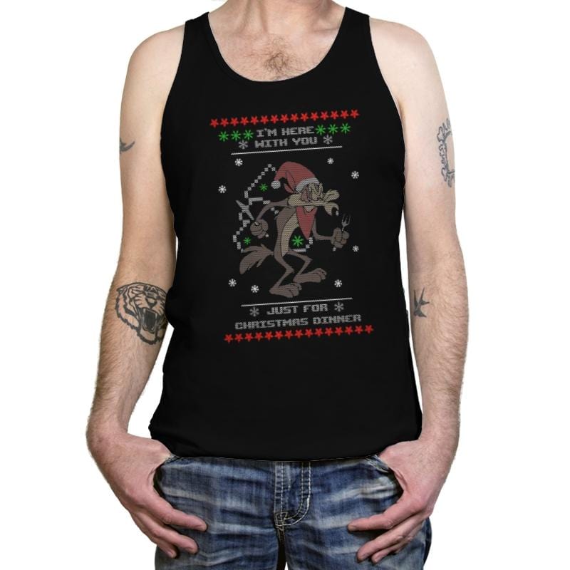 Christmas Dinner - Ugly Holiday - Tanktop Tanktop RIPT Apparel X-Small / Black