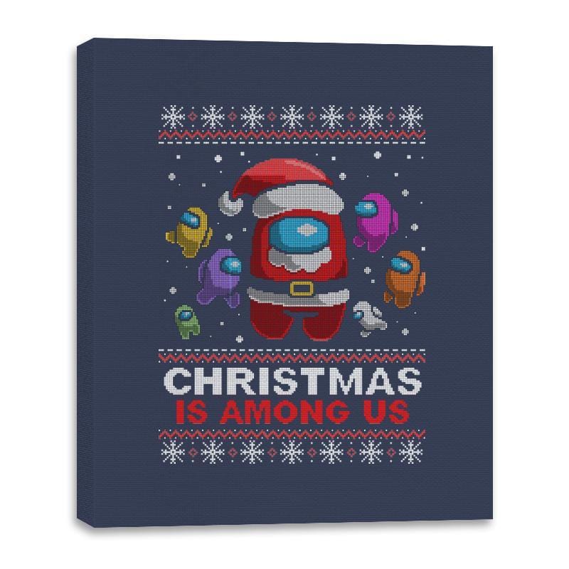 Christmas Is Among Us - Canvas Wraps Canvas Wraps RIPT Apparel 16x20 / Navy