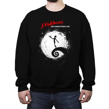 Christmas Nightmare - Crew Neck Sweatshirt Crew Neck Sweatshirt RIPT Apparel Small / Black