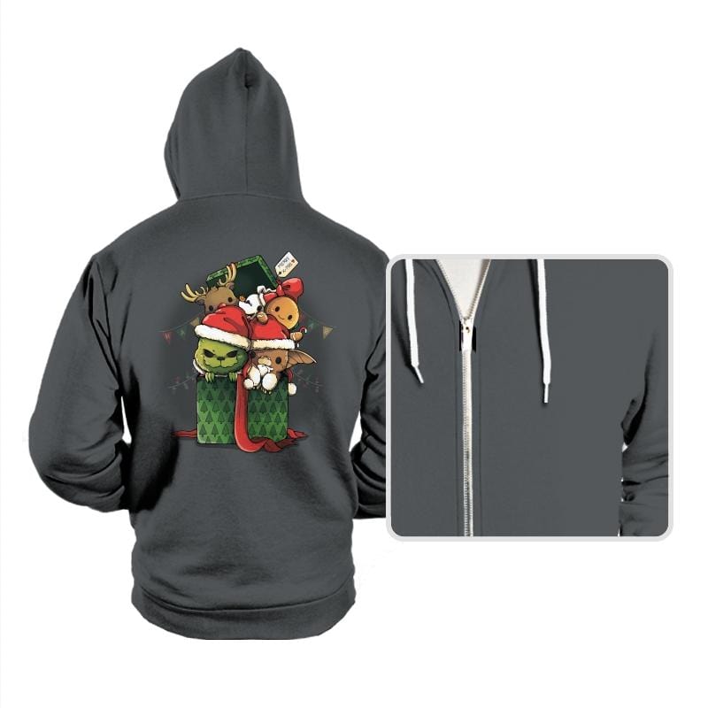 Christmas Pets - Hoodies Hoodies RIPT Apparel Small / Asphalt