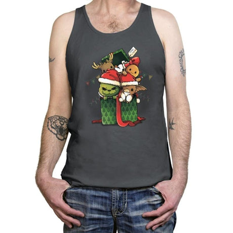 Christmas Pets - Tanktop Tanktop RIPT Apparel X-Small / Asphalt