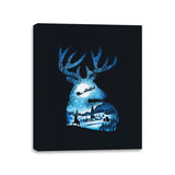 Christmas Reindeer - Canvas Wraps Canvas Wraps RIPT Apparel 11x14 / Black