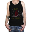 Christmas Sorting Hat - Ugly Holiday - Tanktop Tanktop RIPT Apparel X-Small / Black