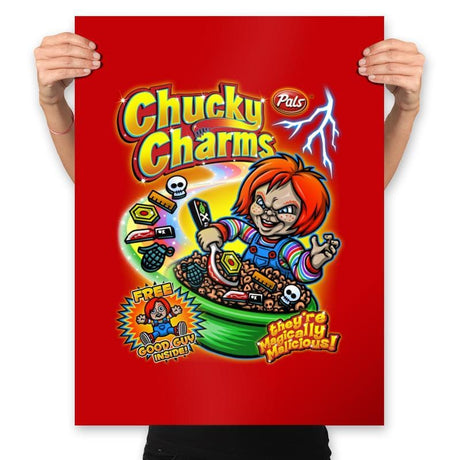 Chuck Charms - Prints Posters RIPT Apparel 18x24 / Red