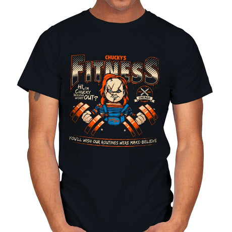 Chucky's Fitness - Mens T-Shirts RIPT Apparel Small / Black