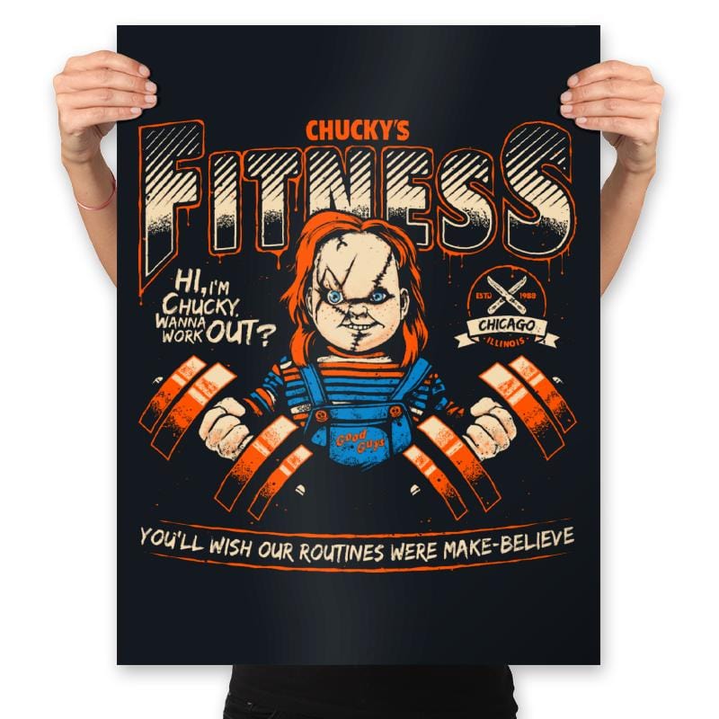 Chucky's Fitness - Prints Posters RIPT Apparel 18x24 / Black