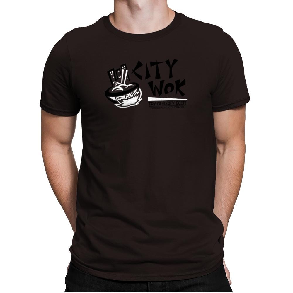 City Wok Exclusive - Mens Premium T-Shirts RIPT Apparel Small / Dark Chocolate