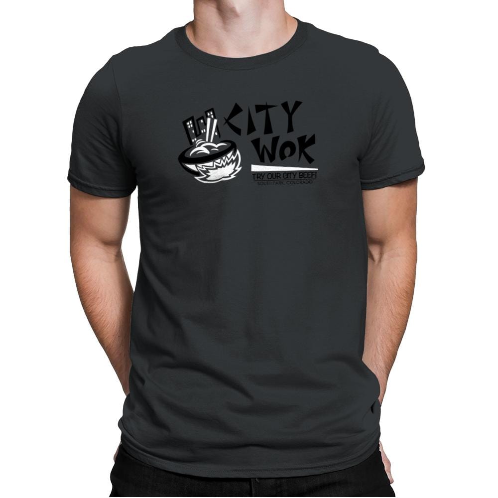 City Wok Exclusive - Mens Premium T-Shirts RIPT Apparel Small / Heavy Metal