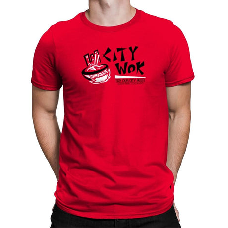 City Wok Exclusive - Mens Premium T-Shirts RIPT Apparel Small / Red