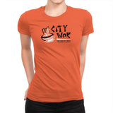 City Wok Exclusive - Womens Premium T-Shirts RIPT Apparel Small / Classic Orange