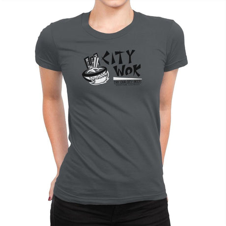 City Wok Exclusive - Womens Premium T-Shirts RIPT Apparel Small / Heavy Metal