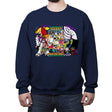 Clash of Cartoons - Crew Neck Sweatshirt Crew Neck Sweatshirt RIPT Apparel Small / Navy