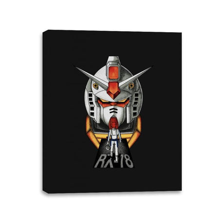 Classic Mecha  - Canvas Wraps Canvas Wraps RIPT Apparel 11x14 / Black