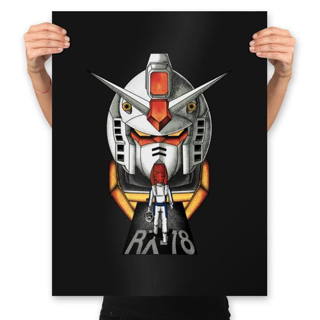 Classic Mecha  - Prints Posters RIPT Apparel 18x24 / Black