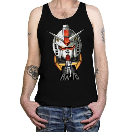 Classic Mecha  - Tanktop Tanktop RIPT Apparel X-Small / Black