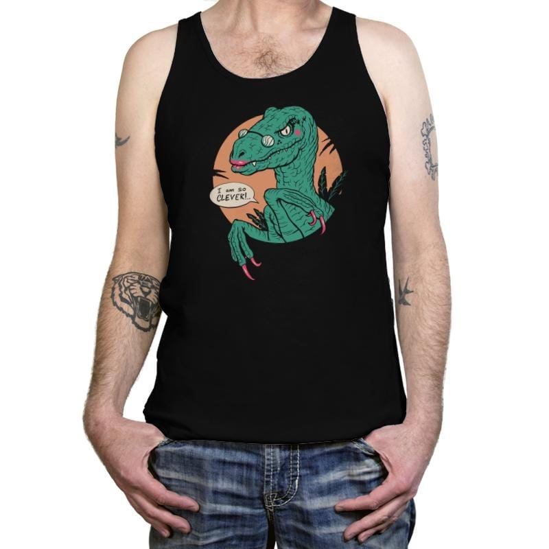 Clever Clever Girl - Tanktop Tanktop RIPT Apparel X-Small / Black