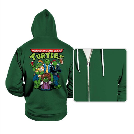 Cliché Turtles - Hoodies Hoodies RIPT Apparel Small / True Royal