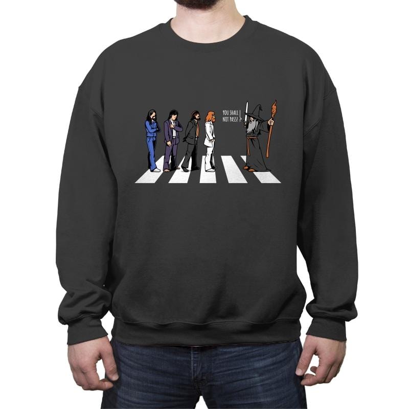 Closed Road - Crew Neck Sweatshirt Crew Neck Sweatshirt RIPT Apparel Small / Charcoal