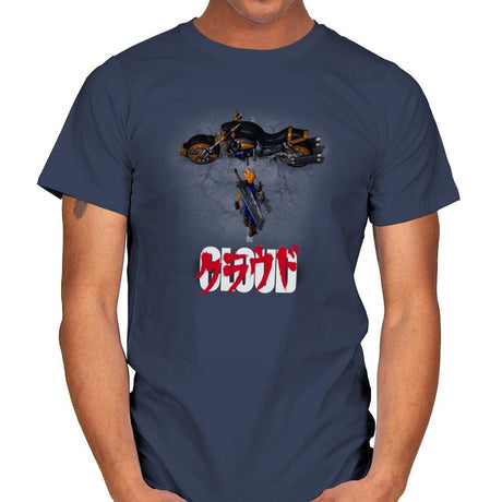 Cloud - Pop Impressionism - Mens T-Shirts RIPT Apparel Small / Navy