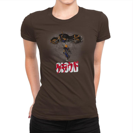 Cloud - Pop Impressionism - Womens Premium T-Shirts RIPT Apparel Small / Dark Chocolate