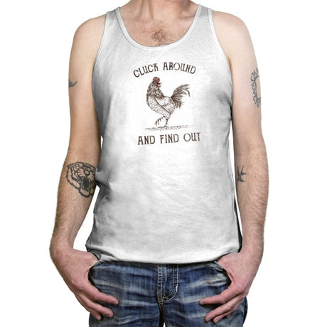 Cluck Around and Find Out - Tanktop Tanktop RIPT Apparel X-Small / White