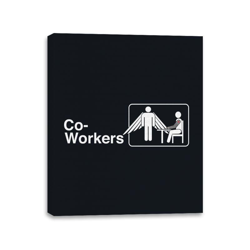 Co-Workers - Canvas Wraps Canvas Wraps RIPT Apparel 11x14 / Black