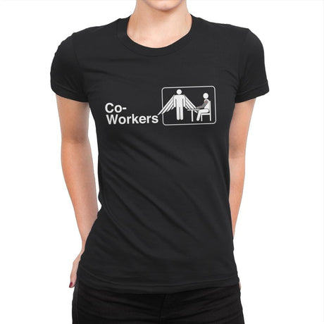 Co-Workers - Womens Premium T-Shirts RIPT Apparel Small / Black