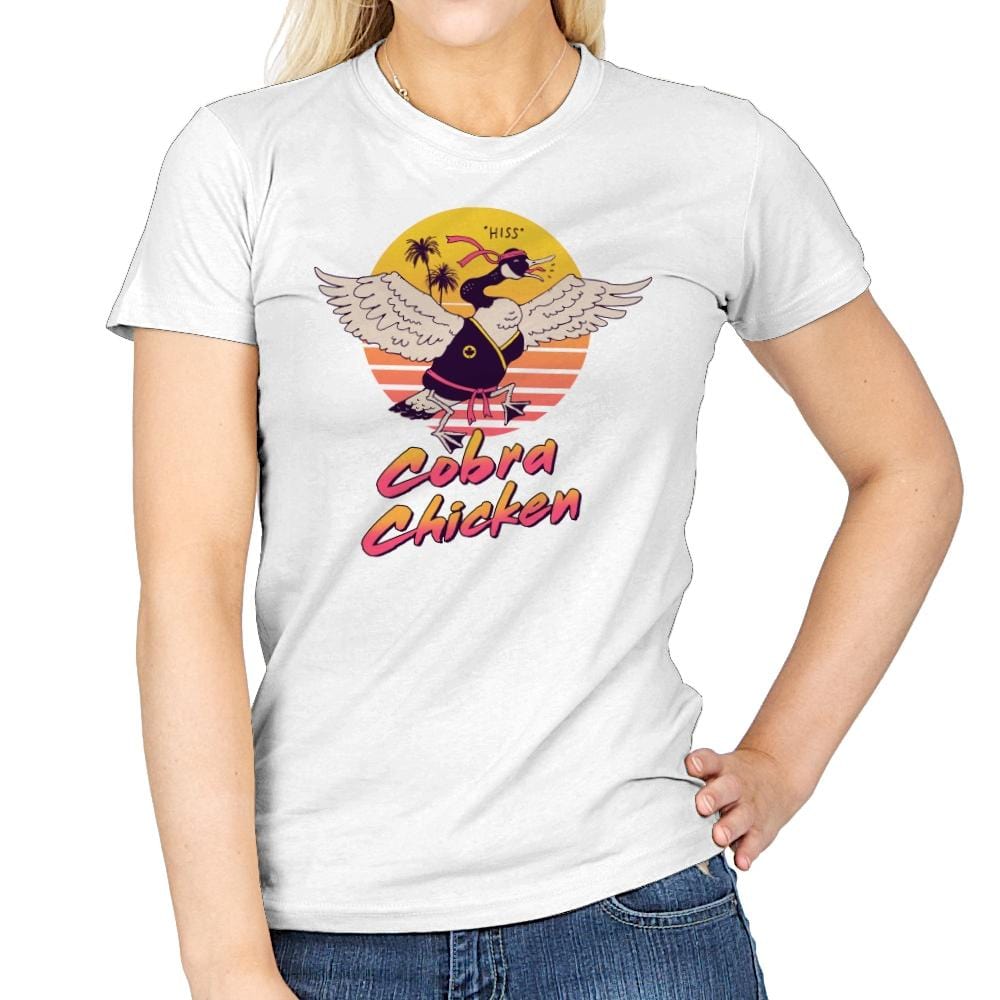 Cobra Chicken - Womens T-Shirts RIPT Apparel Small / White