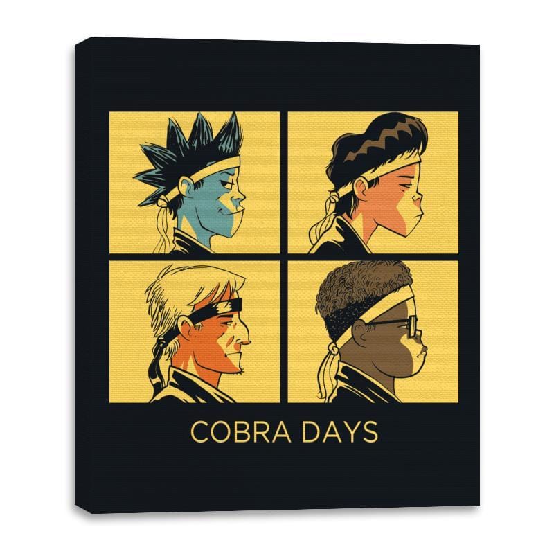 Cobra Days - Canvas Wraps Canvas Wraps RIPT Apparel 16x20 / Black