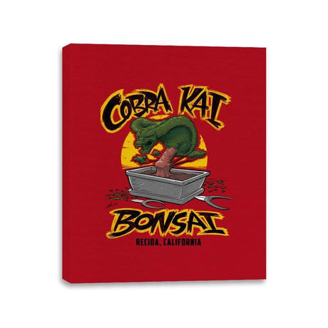 Cobra Kai Bonsai - Canvas Wraps Canvas Wraps RIPT Apparel 11x14 / Red