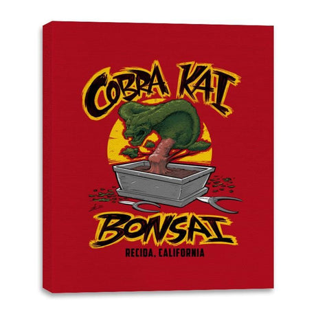 Cobra Kai Bonsai - Canvas Wraps Canvas Wraps RIPT Apparel 16x20 / Red