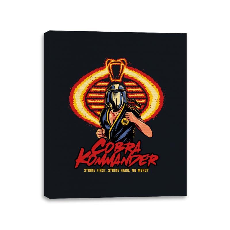 Cobra Kommander - Canvas Wraps Canvas Wraps RIPT Apparel 11x14 / Black