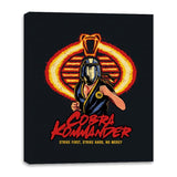 Cobra Kommander - Canvas Wraps Canvas Wraps RIPT Apparel 16x20 / Black