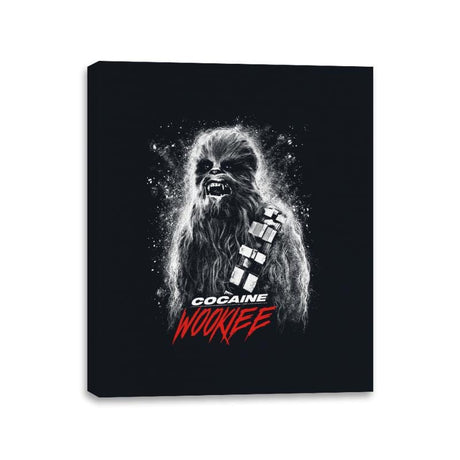 Cocaine Wookiee - Canvas Wraps Canvas Wraps RIPT Apparel 11x14 / Black