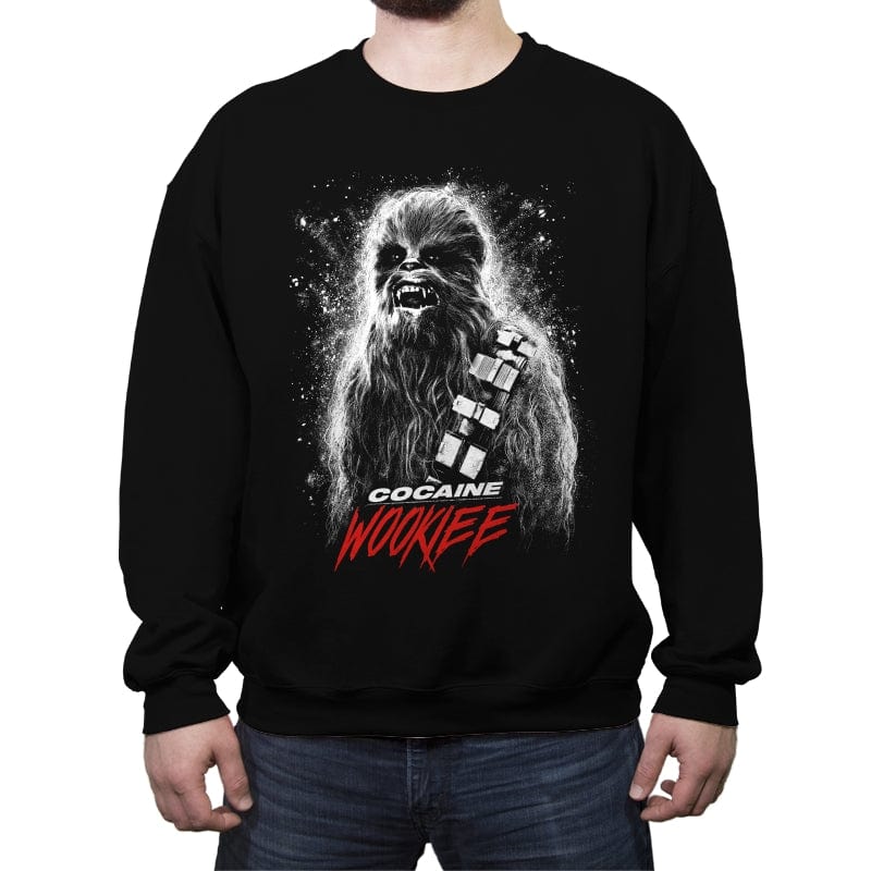 Cocaine Wookiee - Crew Neck Sweatshirt Crew Neck Sweatshirt RIPT Apparel Small / Black