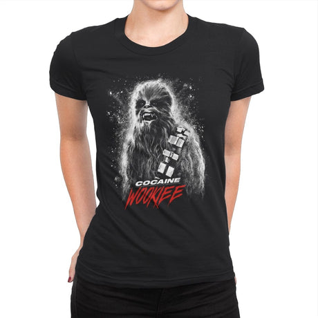 Cocaine Wookiee - Womens Premium T-Shirts RIPT Apparel Small / Black