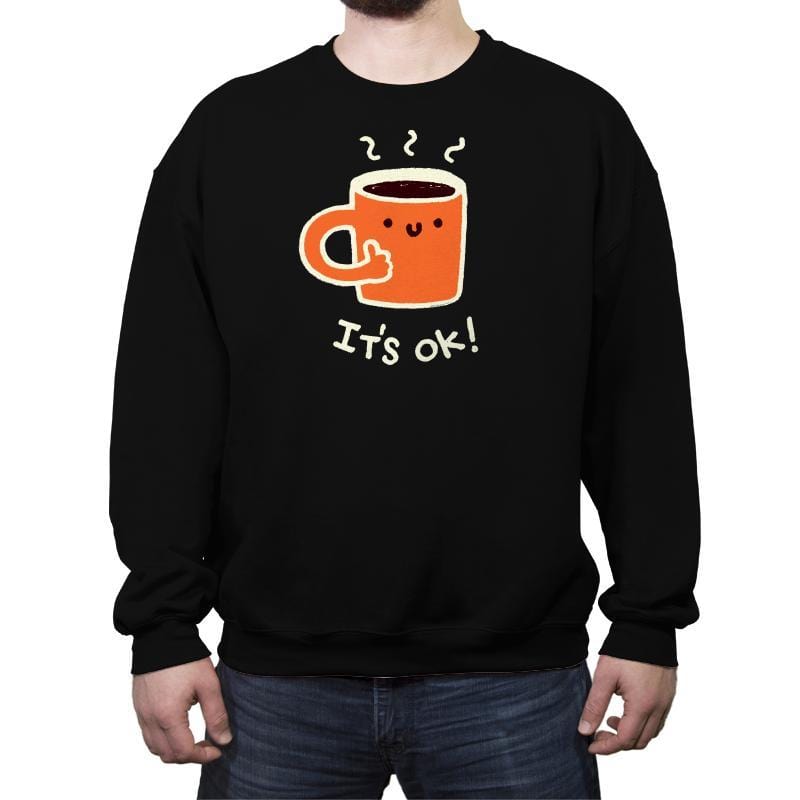 Coffedence - Crew Neck Sweatshirt Crew Neck Sweatshirt RIPT Apparel Small / Black