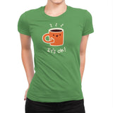 Coffedence - Womens Premium T-Shirts RIPT Apparel Small / Kelly