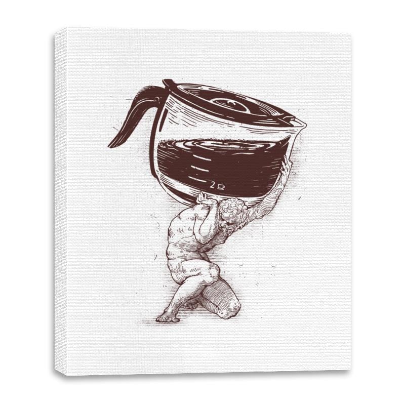 Coffee Atlas - Canvas Wraps Canvas Wraps RIPT Apparel 16x20 / White