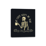 Coffee Keeps Me Alive - Canvas Wraps Canvas Wraps RIPT Apparel 8x10 / Black