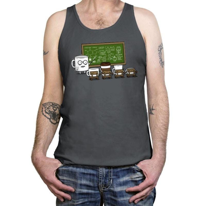 Coffee Lessons - Tanktop Tanktop RIPT Apparel X-Small / Asphalt