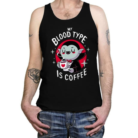 Coffee Vampire - Tanktop Tanktop RIPT Apparel X-Small / Black