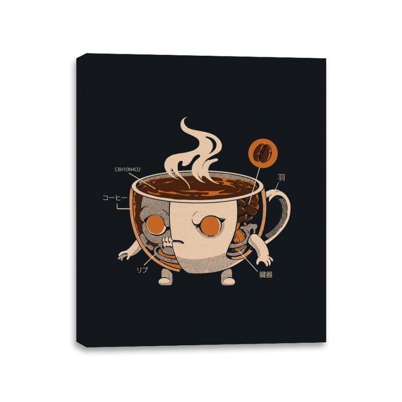 Coffeezilla X-ray - Canvas Wraps Canvas Wraps RIPT Apparel 11x14 / Black